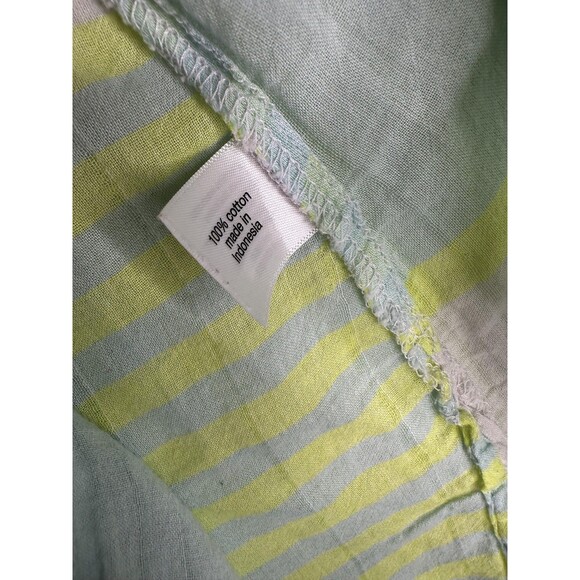 Lane Bryant Shirt Womens 18/20 Pastel Stripe V Neck Long Sleeve Button Plus - Picture 5 of 6